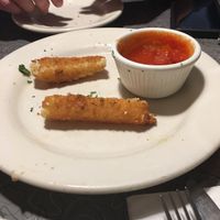 Vegan Mozzarella sticks (full plate is 5)  at Veggie Galaxy in Cambridge