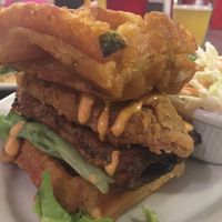 Vegan Mac ‘n Stack at Veggie Galaxy in Cambridge