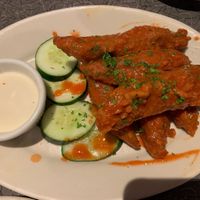 Buffalo chick’n  at Veggie Galaxy in Cambridge