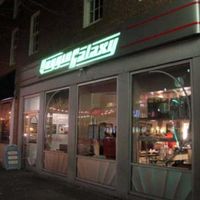 Store front at Veggie Galaxy in Cambridge