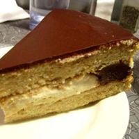 Boston Cream Pie : delicious at Veggie Galaxy in Cambridge