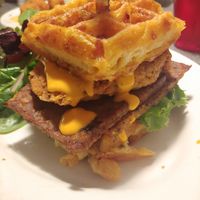 Mac n Stack at Veggie Galaxy in Cambridge