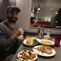 order the mozzarella sticks vegan at Veggie Galaxy in Cambridge