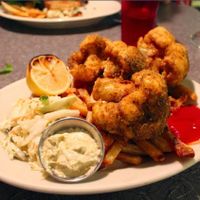 Caul of the Sea! Cauliflower fried like fish and chips! at Veggie Galaxy in Cambridge
