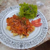 sweet & sour tofu at Cooking Garden Cafe & Eatery in Mae Sai