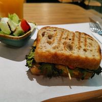Vegan sandwich at Breadpit in Budapest