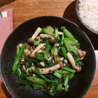 Kai Lan (vegan option) with ginger rice --- May 23rd at WOK! Asian Street Food in Utrecht