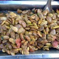 Lima beans, I think? at Burmese Bowls in Mae Sai