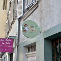 The logo  at Envie Végane in Strasbourg