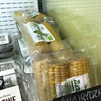 Packed corn... whyyyyy?! at Organic Farma Zdrowia in Warsaw