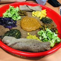 Vegan plate for 2   at Asmara in Lyon