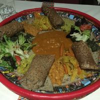 Vegetarian platter for two  at Asmara in Lyon