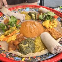Assortment of veggie dishes for 2  at Asmara in Lyon