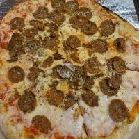 Vegan pepperoni pizza   at Mohawk Bend in Los Angeles