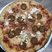 Vegan pepperoni pizza at Mohawk Bend in Los Angeles