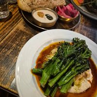Challah and Broccolini at Night Kitchen in Berlin