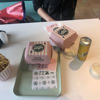 Fancy packaging   at Neat Burger - Bishopsgate in London