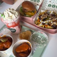 Love the packaging and trays - so cute! at Neat Burger - Bishopsgate in London