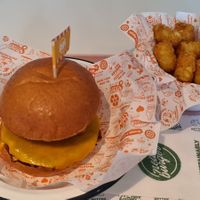 Bbq bacon stack with tater tots at Neat Burger - Bishopsgate in London