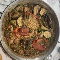 Paella de verduras   at Masia font del Tort in Montcada