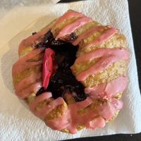 Vegan rose galette  at Pump Coffee in San Diego