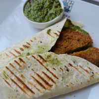 Vegan Falafel tortilla at Coffee Studio in Hurghada