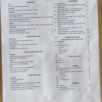 Menu at Coffee Studio in Hurghada