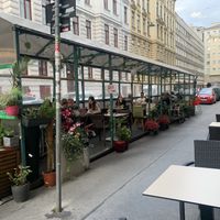 Cool outside space (as well as inside.)  at Vevi Restaurant II in Vienna