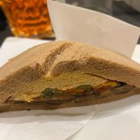 Vegan tramezzino  at TRAME' in Milan