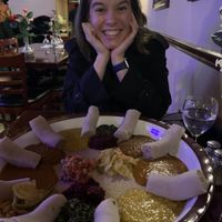 So happy to eat   at Meleket Restaurant in Silver Spring