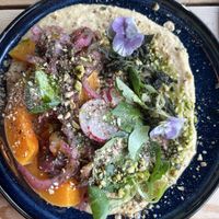 Butternut squash houmous light bite  at The Watering Can in Liverpool