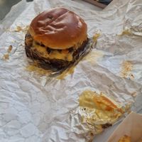 Mushroom beef burger at Smash Me Baby - Takeout & Delivery  in Las Vegas