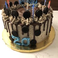 Vegan bday cake - Oreo flavors, chocolate cake   at Tera's Vegan Cakes in Kansas City