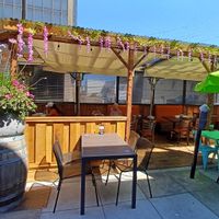 Outdoor dining at Masala Desi Cafe in Burlingame