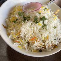  Vegan biryani  at Masala Desi Cafe in Burlingame
