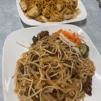 Pad Thai with veggie beef  at Kim Phuong Vegetarian Delight in Renton