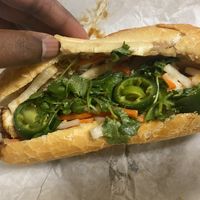 Contents of banh mi  at Kim Phuong Vegetarian Delight in Renton
