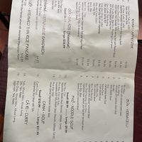 Menu  at Kim Phuong Vegetarian Delight in Renton