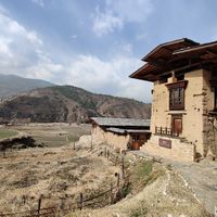 Traditional building that has been beautifully renovated at Your Cafe in Paro