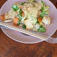 Bean vermicelli (contained egg so we couldn't eat it) at Bam Bam in Koh Tao