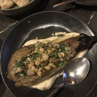 Barbecued eggplant   at Gerome in Auckland