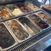 Vegan ice-cream flavours. at Augustus Gelatery in Mordialloc