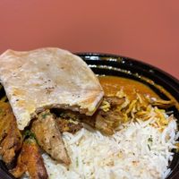 Chicken Tikkamasala with Paratha Bread   at BeeWali's Vegan AF in Los Angeles