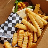 Kabob wrap at BeeWali's Vegan AF in Los Angeles