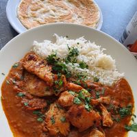 Vegan chicken tikka masala at BeeWali's Vegan AF in Los Angeles