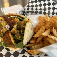 Falafel wrap  at BeeWali's Vegan AF in Los Angeles