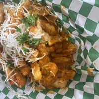 Curry fries  at BeeWali's Vegan AF in Los Angeles