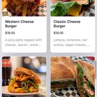 Menu Feb 2025   at BeeWali's Vegan AF in Los Angeles