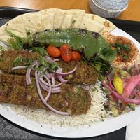 Kebab Plate 10/10  at BeeWali's Vegan AF in Los Angeles