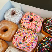Vegan Classic Dozen Donuts at Pink Love Donuts and More in Miami Beach